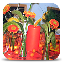 Tisch Rotorange